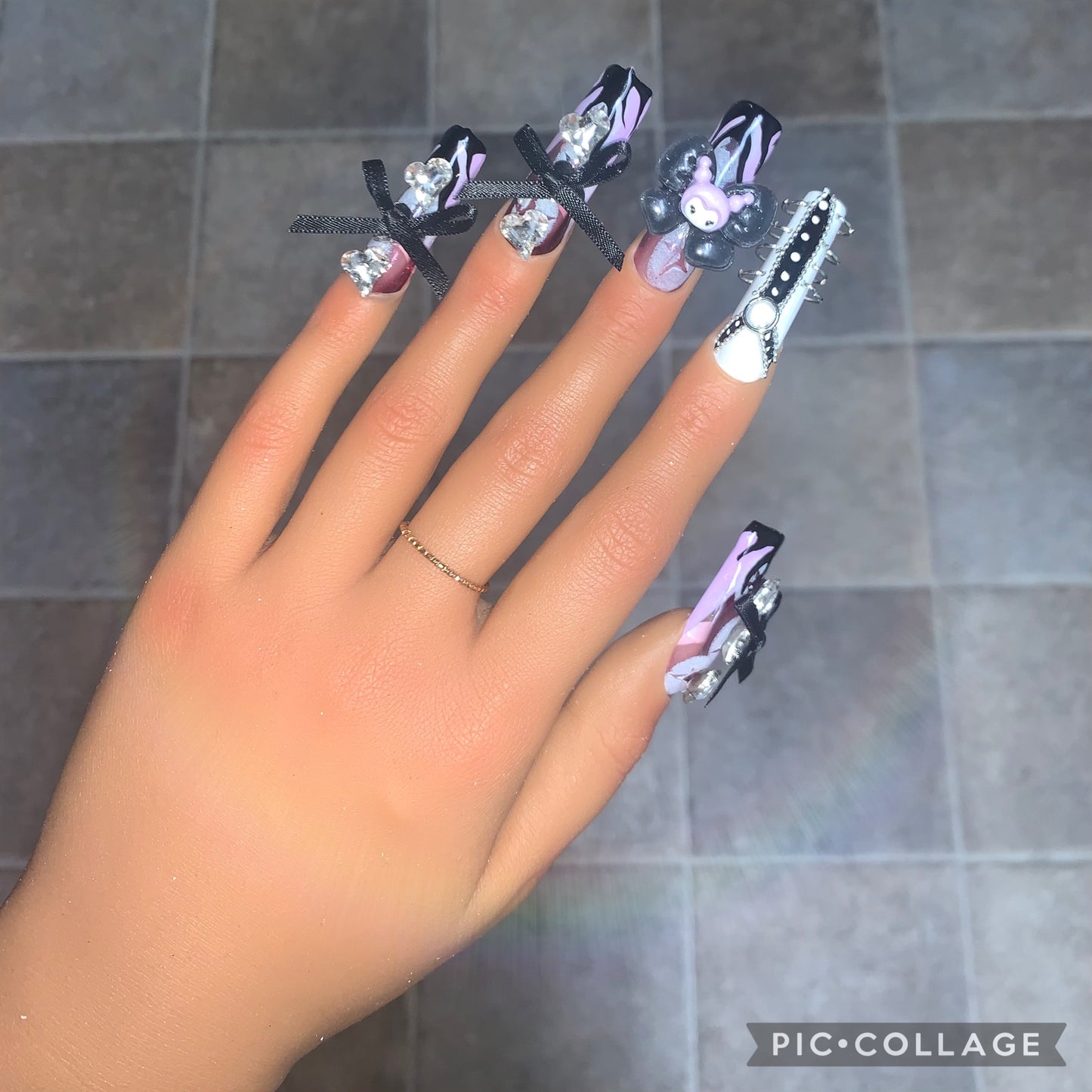 A4 Kuromi Nails