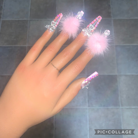 A1 Pink Love Nails